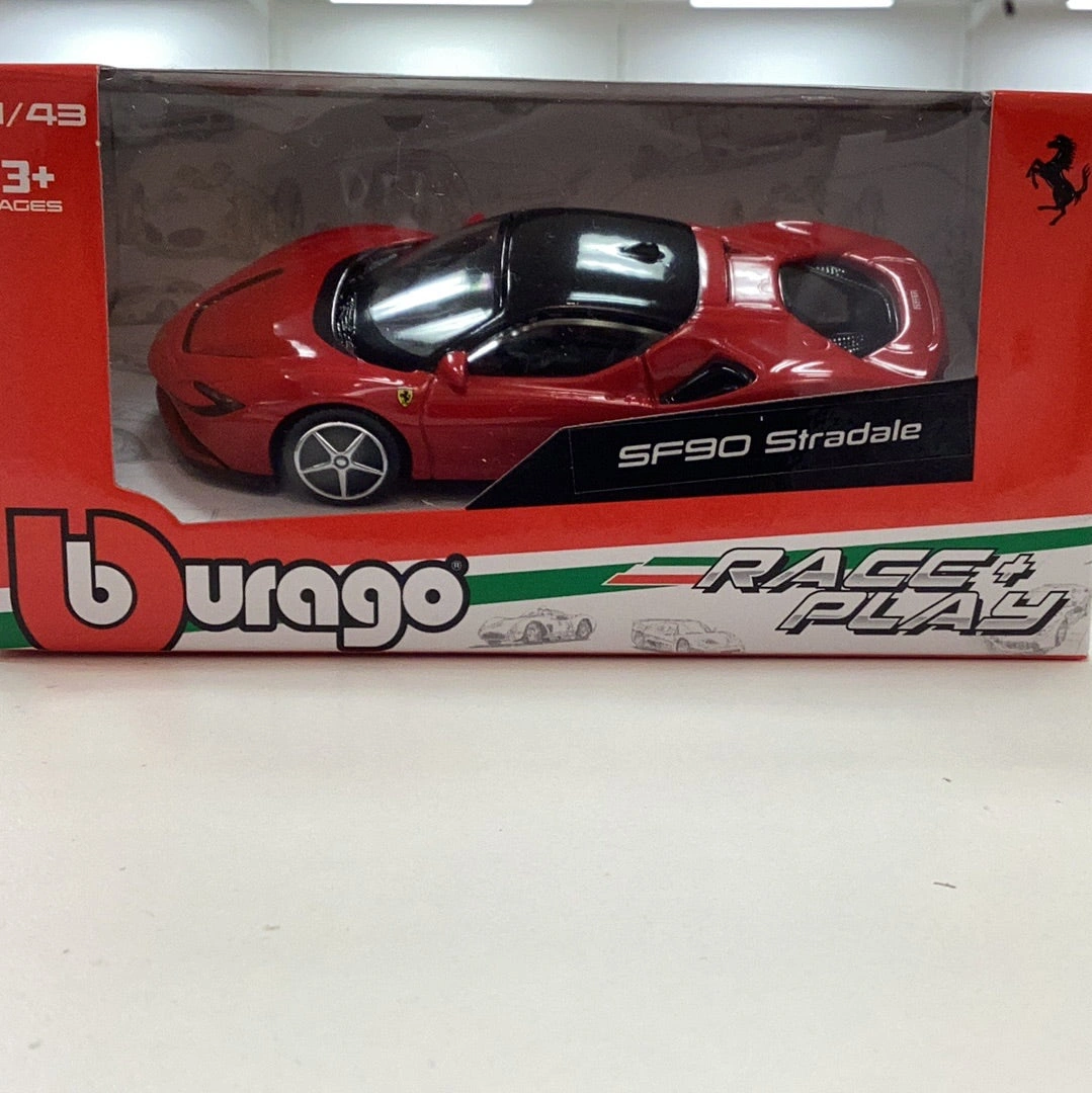 Iconic 1:43 Bburago Ferrari SF90 Dream Ride Collectible Model
